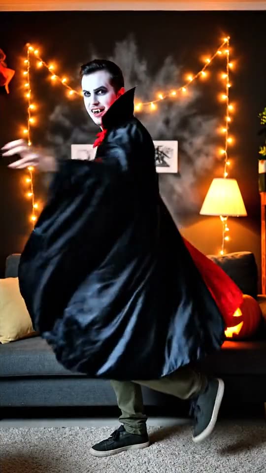 Halloween vampire reveal, made with Veo 3.1
